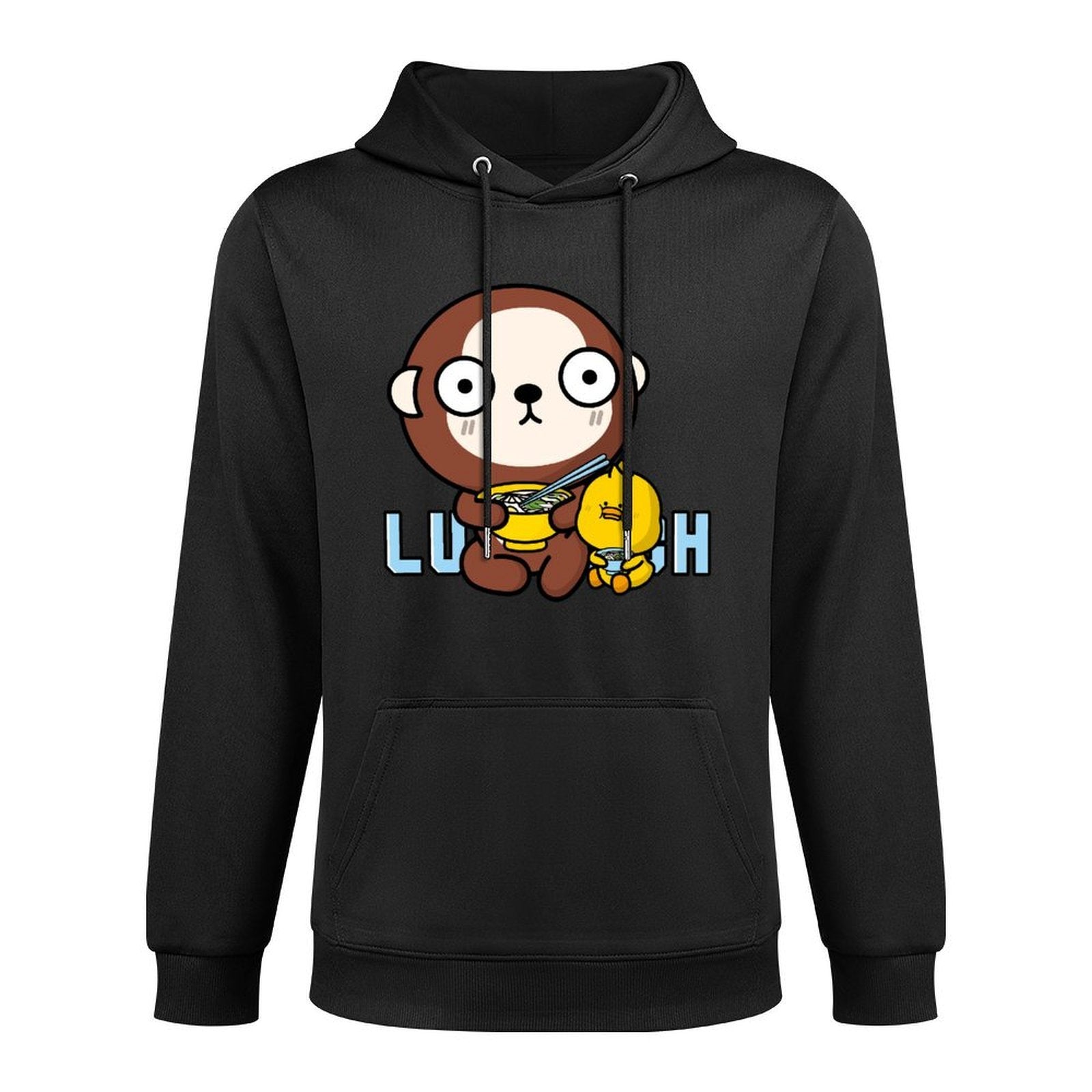 LooseFit Crisp Print Front Graphic Hoodies